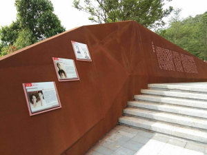 托克托耐候钢挡土墙